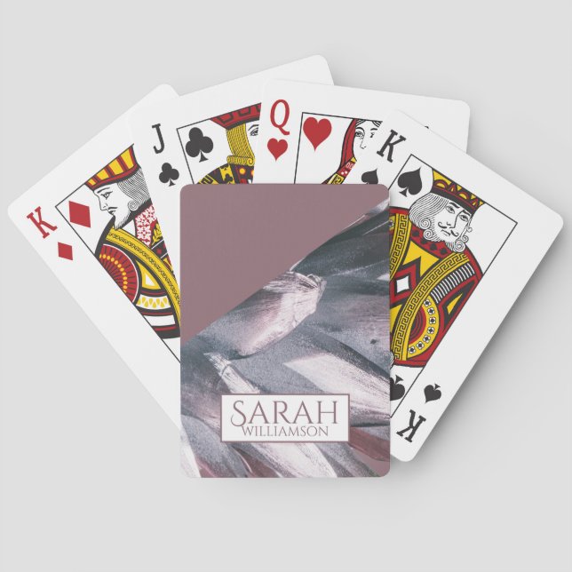 Abstrakte Ananas-Ananas-Spikes einzigartig Spielkarten (Rückseite)