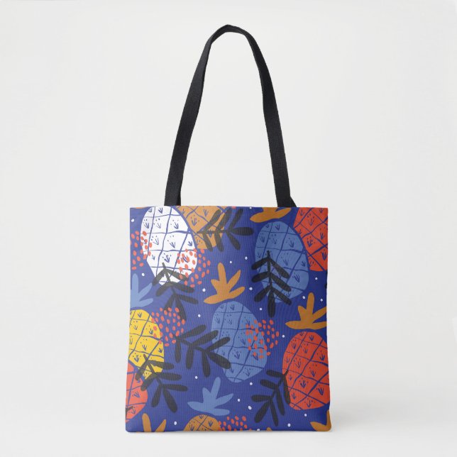 Abstrakte Ananas Blätter Vintages Muster (Vorderseite)
