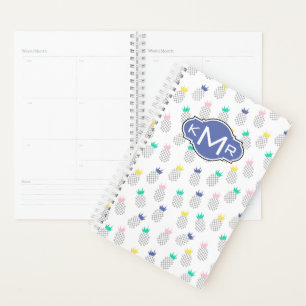Abstrakte Ananas Monogramm Planer