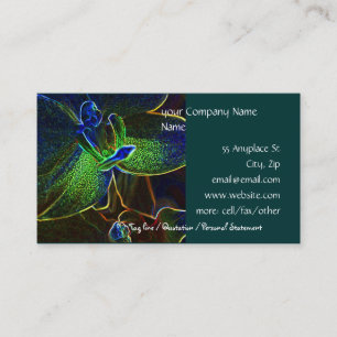 Abstrakte Anthura Geschäftskartenschablone Visitenkarte