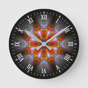 Abstrakte Antike Kunst-18434 Runde Wanduhr