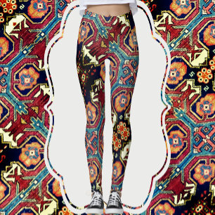 Abstrakte antike Orientalisch-Rug-Design-Leggings Leggings
