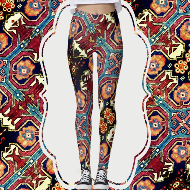 Abstrakte antike Orientalisch-Rug-Design-Leggings Leggings (Von Creator hochgeladen)