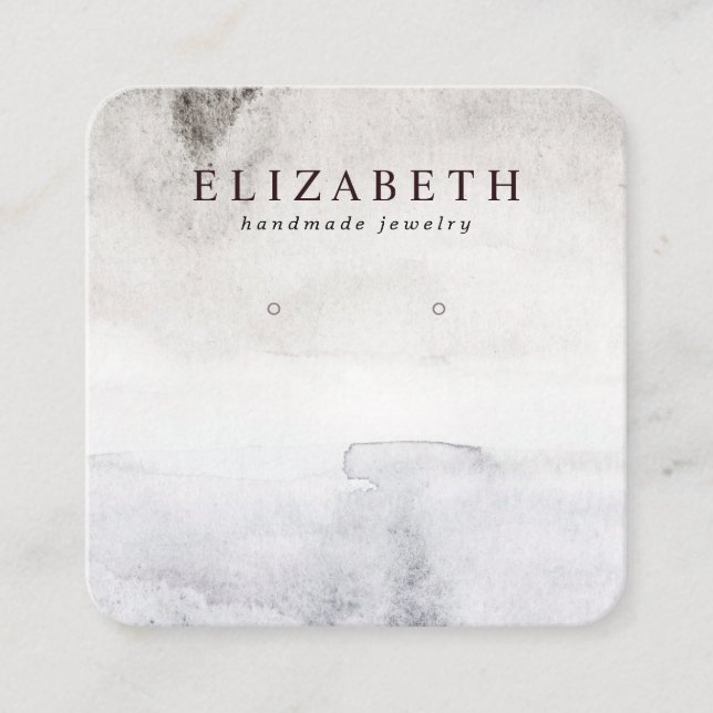Abstrakte Anzeige der Wasserfarbe Quadratische Visitenkarte (Vorderseite)