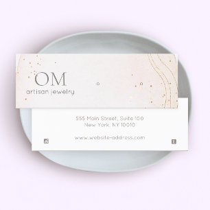 Abstrakte Anzeigetafel mit weichem Wasserfarben (Z Mini Visitenkarte