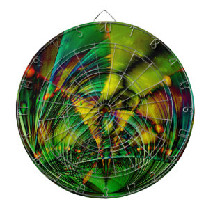 Abstrakte Apophysis-Fraktale II Dartscheibe