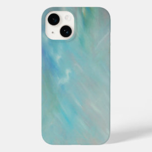 Abstrakte Aqua-aquamarine Acrylmalerei Case-Mate iPhone Hülle