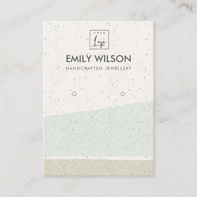 ABSTRAKTE AQUA-KERAMIK WÄHRT ERNEUTES DISPLAY-LOGO VISITENKARTE (Vorderseite)
