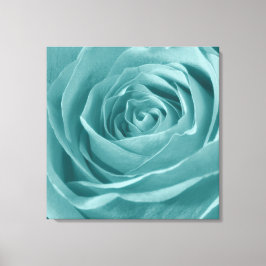 Abstrakte Aqua Rose Elegante Florenz Leinwanddruck