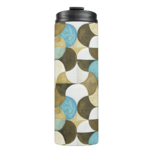 Abstrakte Aquarell-Handzeichnung Thermosbecher