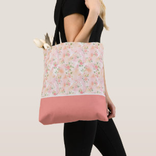 Abstrakte Aquarell Kleine Pfirsich Rosa Blumen