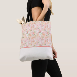 Abstrakte Aquarell Kleine Pfirsich Rosa Blumen