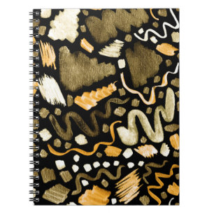 Abstrakte Aquarell-Pinselstrich-Muster Notizblock