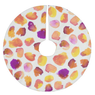 Abstrakte Aquarell-Vintage-Nahtlos-Illustration Polyester Weihnachtsbaumdecke
