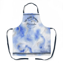 Abstrakte Aquarellbake Shoppe Blue Krawatte-Dye-Sc