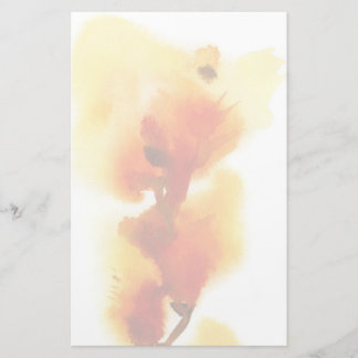 Abstrakte Aquarellbilder mit Blumen 2 Briefpapier