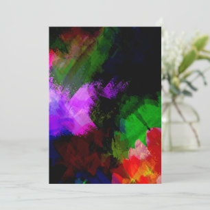 Abstrakte Aquarellfarbe 2 Dankeskarte
