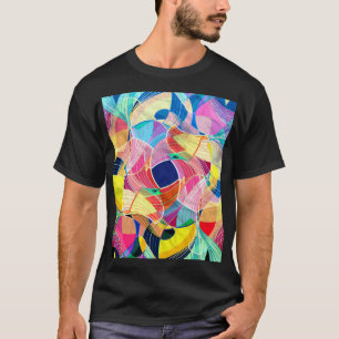 Abstrakte Aquarellfarbe, fantastischer Hintergrund T-Shirt