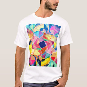Abstrakte Aquarellfarbe, fantastischer Hintergrund T-Shirt