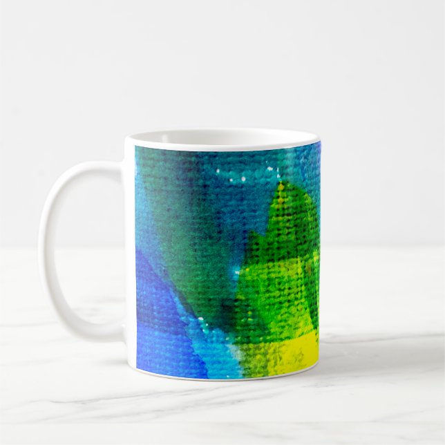 Abstrakte Aquarellfarbe Hintergrundabstract,acr Kaffeetasse (Links)