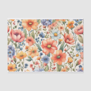 Abstrakte Aquarellfarben-Blume für jeden Fall Seidenpapier