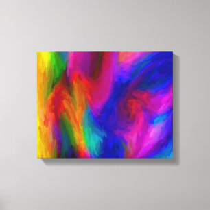 Abstrakte Aquarellfarben Gestrickte Leinwand