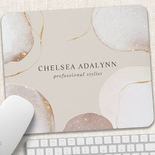 Abstrakte Aquarellfarben Glittering Luxus Elegante Mousepad