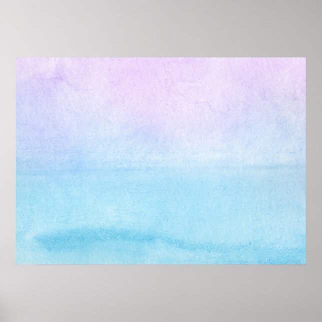 Abstrakte Aquarellfarben, handgemalt 18 Poster (Vorne)