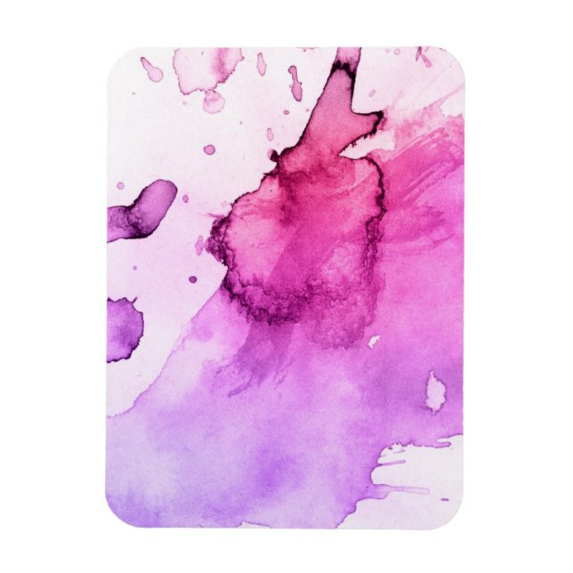 Abstrakte Aquarellfarben, handgemalt 5 Magnet (Vertikal)
