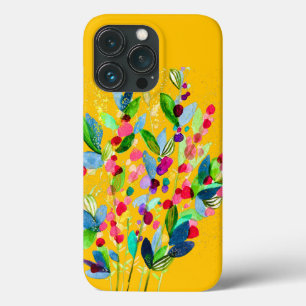 Abstrakte Aquarellfarben mit Blumen Case-Mate iPhone Hülle