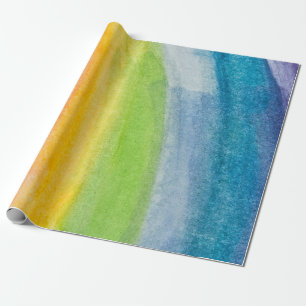 Abstrakte Aquarellfarben-Regenbogenfarben Hintergr Geschenkpapier