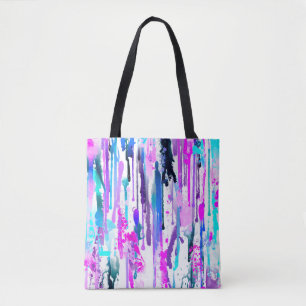 Abstrakte Aquarellfarben Tropfen Blau Türkis Rosa