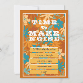 Abstrakte Aquarellfarben Wildblume Gold Abschluss Ankündigung