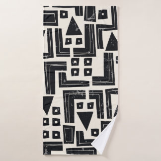 Abstrakte Aquarellformen Badehandtuch