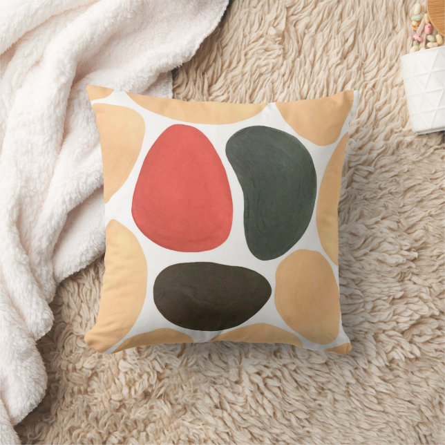 Abstrakte Aquarellformen Kissen (Decke)