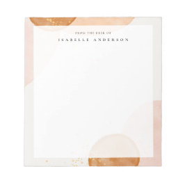 Abstrakte Aquarellformen Notepad Notizblock