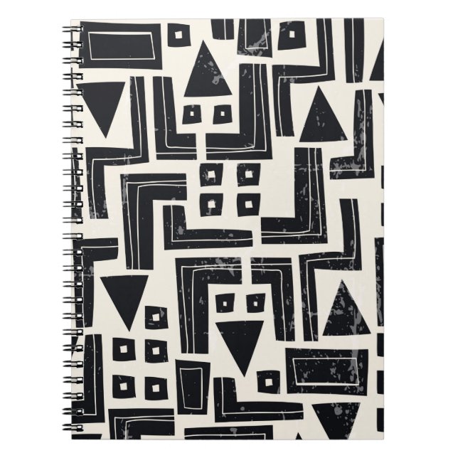 Abstrakte Aquarellformen Notizblock (Vorderseite)