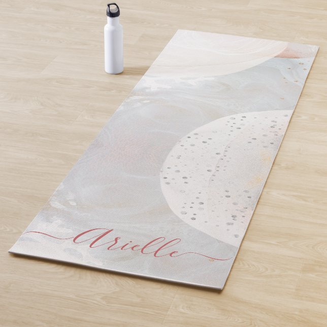 Abstrakte Aquarellformen Yogamatte (Beispiel)