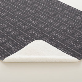 Abstrakte Aquarellkunst in Schwarz Sherpadecke
