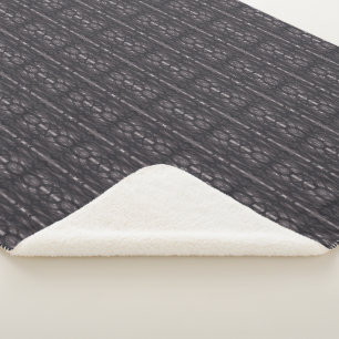 Abstrakte Aquarellkunst in Schwarz Sherpadecke