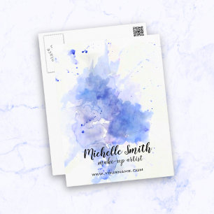 Abstrakte Aquarellleuchte Postkarte