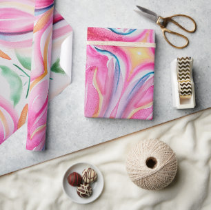Abstrakte Aquarellmalerei Geschenkpapier