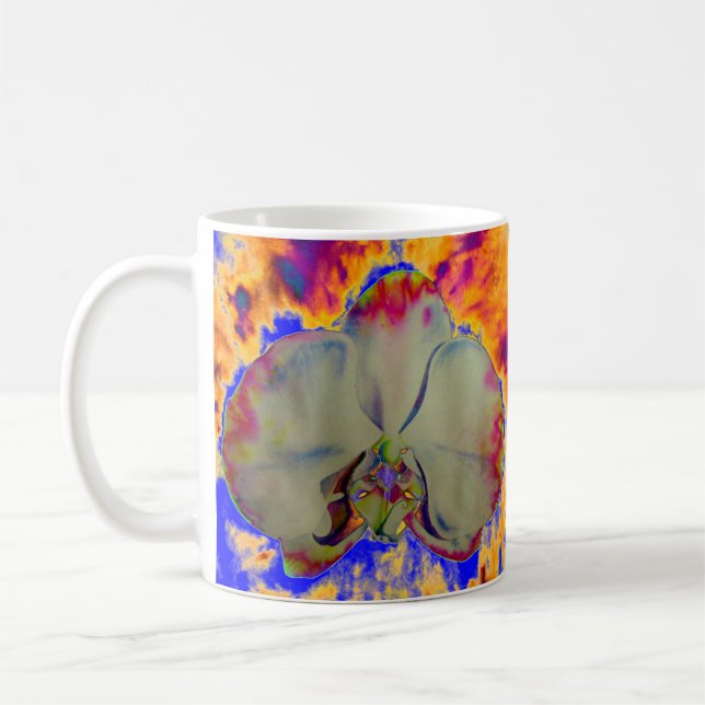 Abstrakte Aquarellmalerei Kaffeetasse (Links)