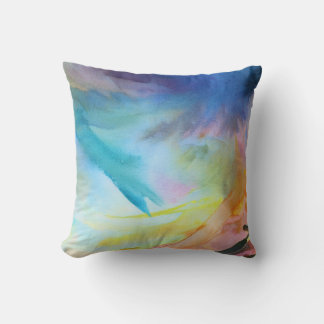 Abstrakte Aquarellmalerei Kissen