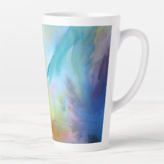 Abstrakte Aquarellmalerei Milchtasse