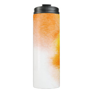Abstrakte Aquarellmalerei mit luxuriöser Flüssigke Thermosbecher