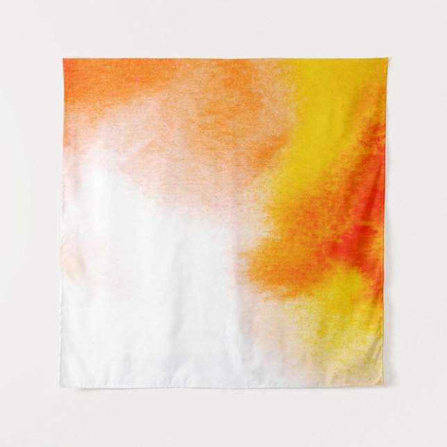 Abstrakte Aquarellmalerei mit luxuriöser Flüssigke Wandteppich (Vorderseite)