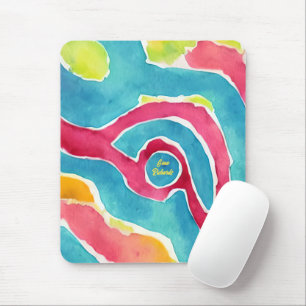 Abstrakte Aquarellmalerei Mousepad