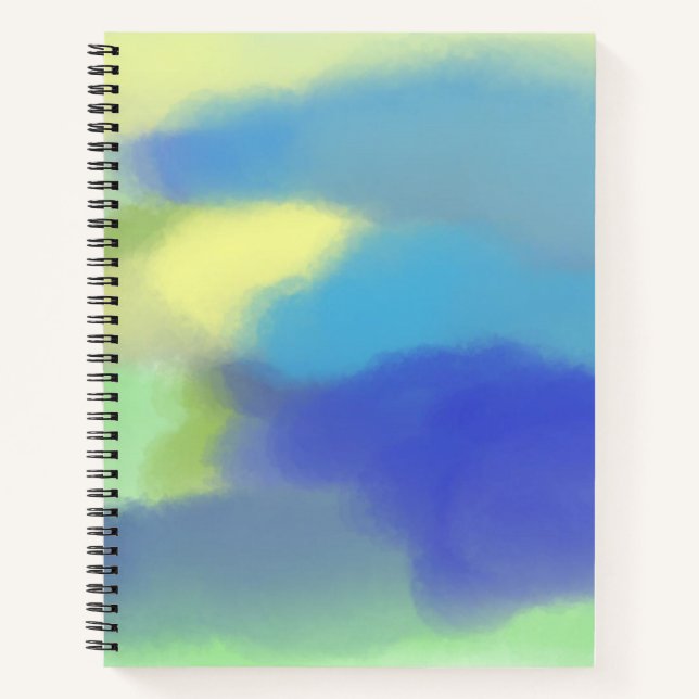 abstrakte Aquarellmalerei Notizbuch (Vorderseite)