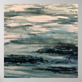 Abstrakte Aquarellmalerei Poster